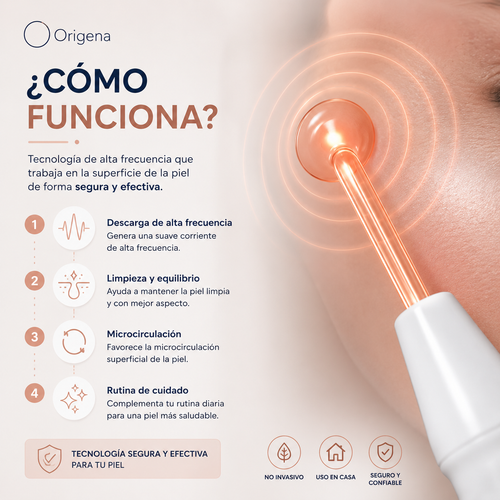 Alta Frecuencia Facial 4 en 1 | Spa Profesional en Casa