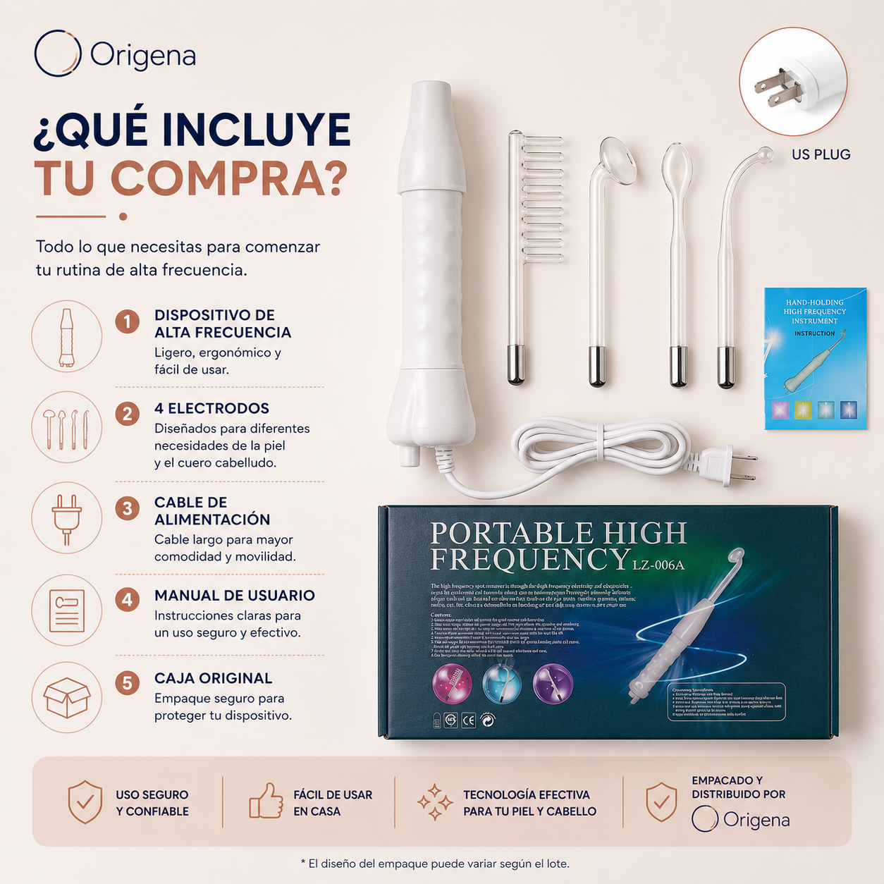 Alta Frecuencia Facial 4 en 1 | Spa Profesional en Casa