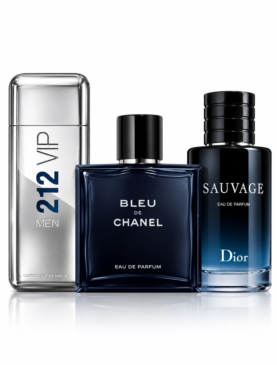 Carolina Herrera 212 VIP Men + Bleu de Chanel + Dior Sauvage