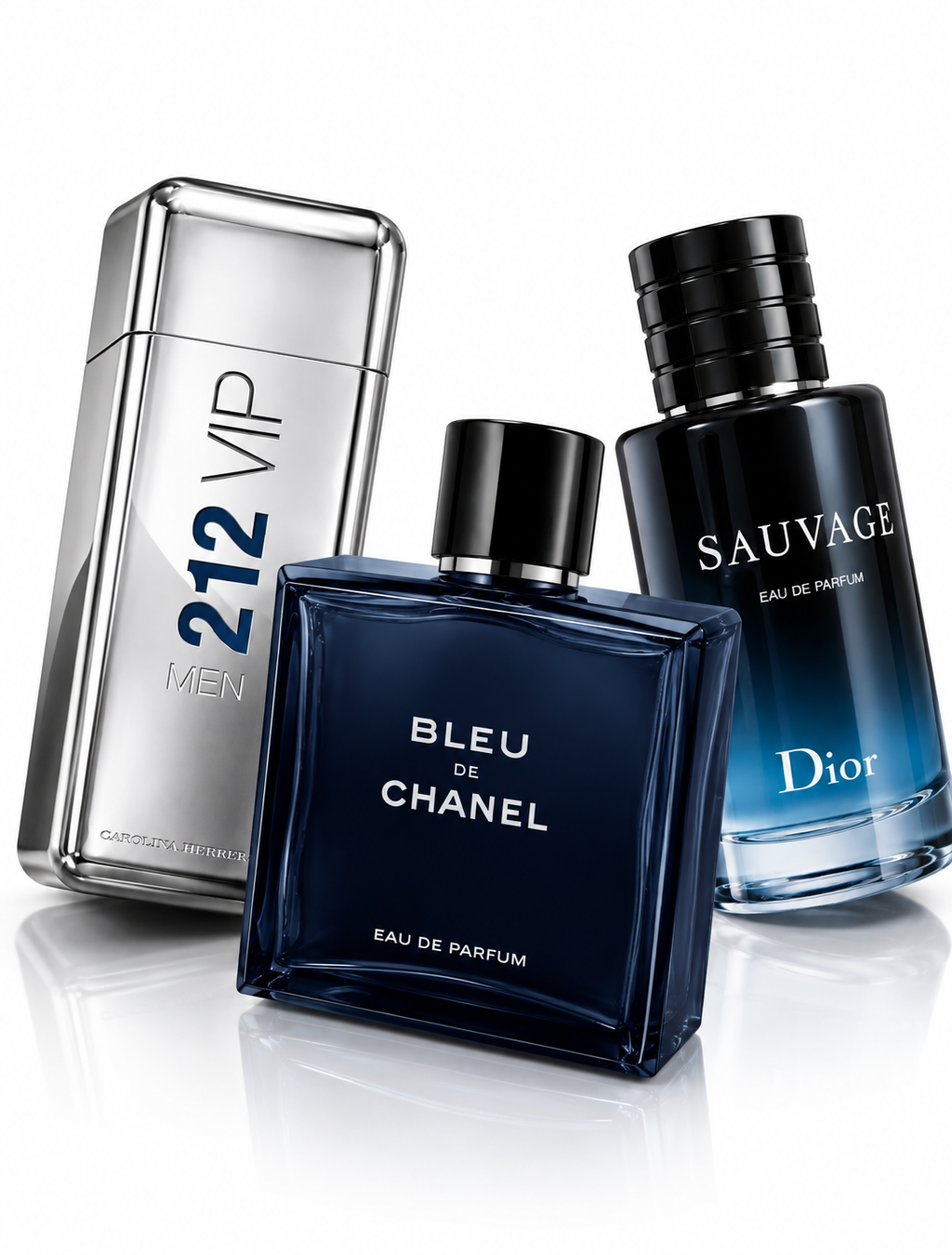 Carolina Herrera 212 VIP Men + Bleu de Chanel + Dior Sauvage