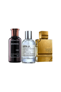 Combo Trilogía Áurea — Bharara King + SANTAL 33 + Amber Oud Gold Edition [bg-white:auto-v4 source=9217621bfc]
