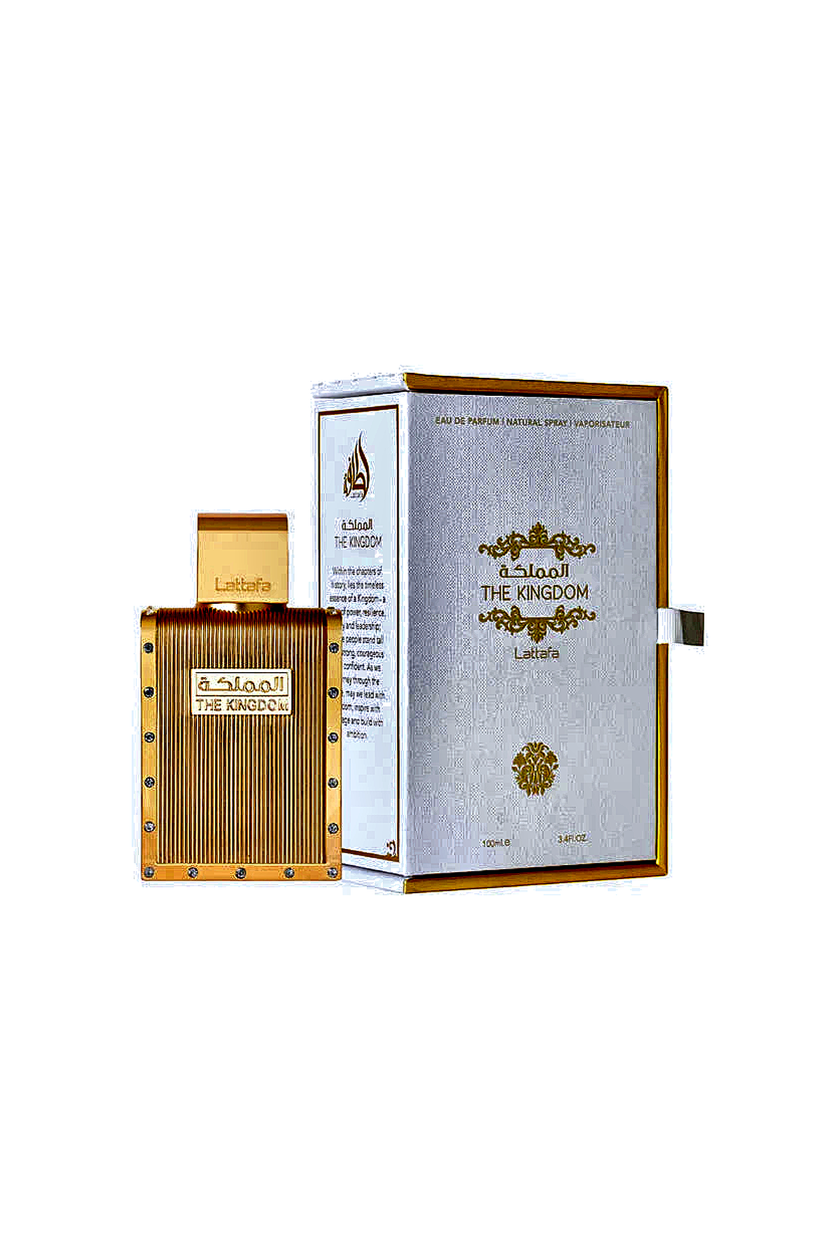Lattafa The Kingdom — Eau de Parfum Masculino [bg-white:auto-v4 source=a31b5c5aea]
